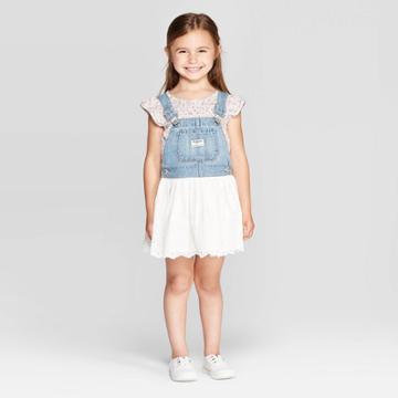 Oshkosh B'gosh Toddler Girls' Eyelet - Jumper Blue