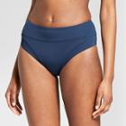 Sunn Lab Swim Women's Cheeky High Waist Bikini Bottom - Navy