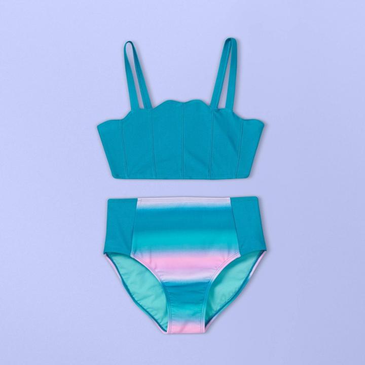 Girls' Mermaid Bikini Set - More Than Magic Aqua