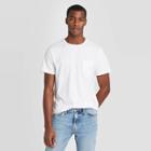 Men's Standard Fit Pigment Dye Short Sleeve Crew Neck T-shirt - Goodfellow & Co White S, Men's,