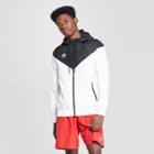 Umbro Men's Chevron Colorblock Windbreaker - White