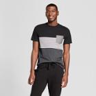 Men's Standard Fit Short Sleeve Color Block T-shirt - Goodfellow & Co Black