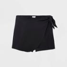 Women's Plus Size Wrap Mini Skirt - Ava & Viv Black X, Women's