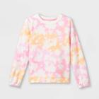 Girls' Printed French Terry Pullover Sweatshirt - Cat & Jack Pink