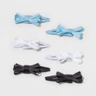 Toddler Girls' 6pk Mini Bow Snap Clips - Cat & Jack Blue/white/black