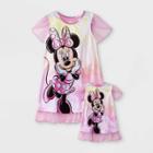 Toddler Girls' 2pc Minnie Mouse 'doll & Me' Nightgown - Pink