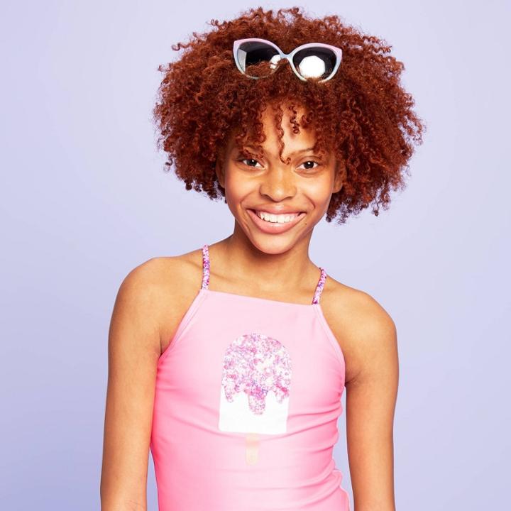 Girls' Summer Is For Sprinkles Tankini Set - More Than Magic Pink