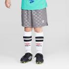 Umbro Boys' Stretch Woven Checkerboard Shorts - Industrial Grey