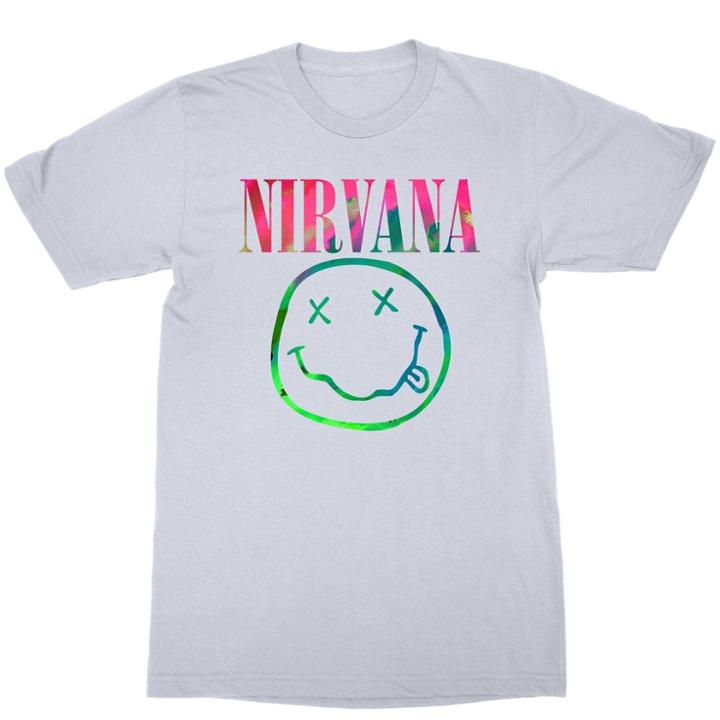 Merch Traffic Women's Nirvana Logo Short Sleeve Graphic T-shirt - Gray
