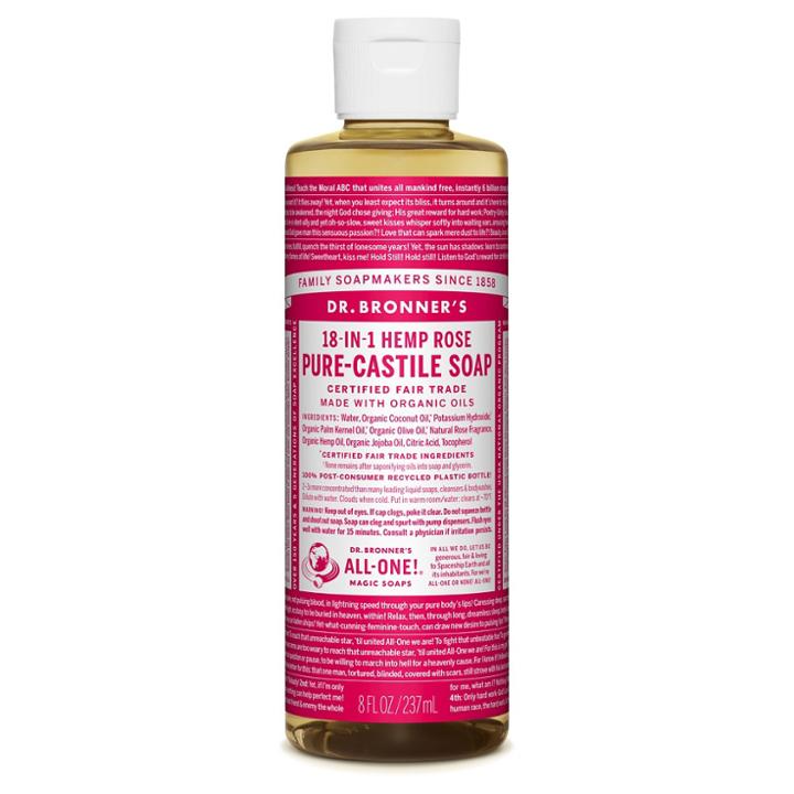 Dr. Bronner's Rose Pure-castile Liquid