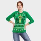 Warner Bros. Women's Elf Graphic Pullover Sweater - Green
