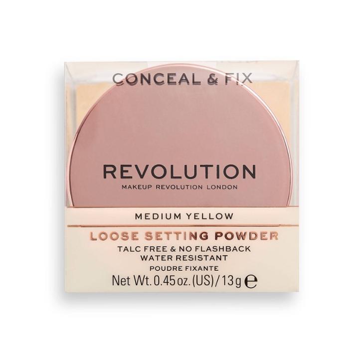 Revolution Beauty Conceal & Fix Loose Setting Powder - Medium Yellow
