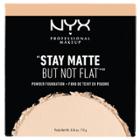 Nyx Professional Makeup Stay Matte But Not Flat Powder Foundation - Nude