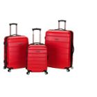Rockland Melbourne 3pc Expandable Abs Spinner Luggage