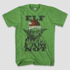 Petitemen's Star Wars Elf I Am Not Short Sleeve Graphic T-shirt - Green S, Men's, Size:
