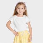 Toddler Girls' Eyelet T-shirt - Cat & Jack White