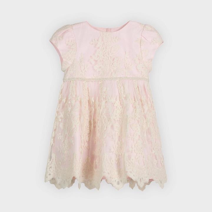 Mia & Mimi Toddler Girls' Lace Cap Sleeve Dress - Pink