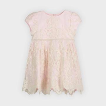 Mia & Mimi Toddler Girls' Lace Cap Sleeve Dress - Pink