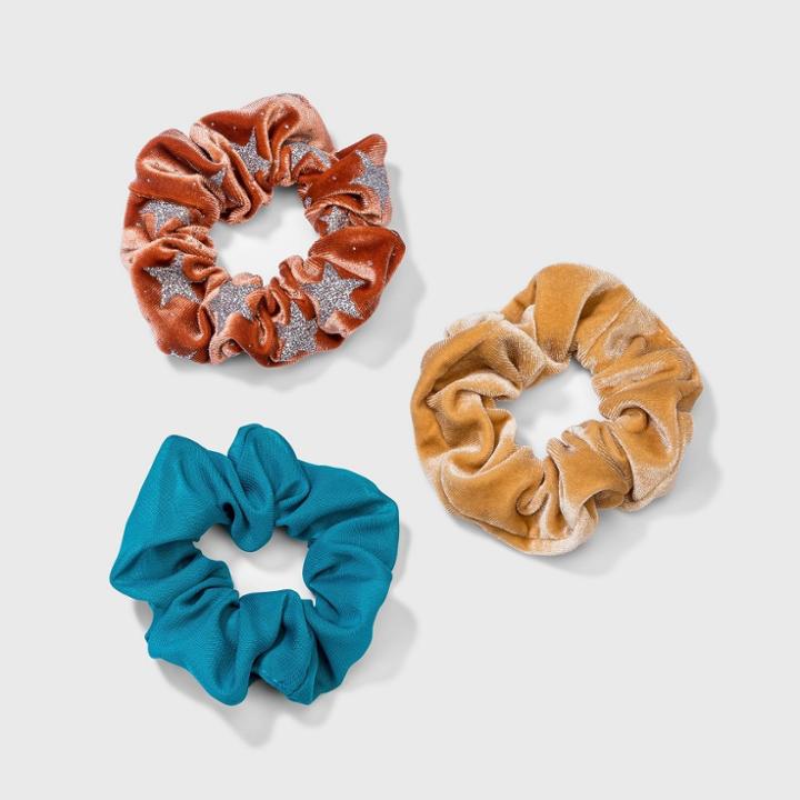 Multi Velvet Star Hair Twister Set 3pc - Wild Fable