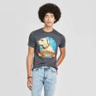 Men's Short Sleeve Crewneck Loyal Friend Graphic T-shirt - Awake Charcoal Heather S, Men's, Size:
