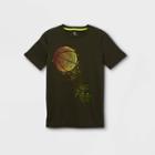 Boys' Short Sleeve Basketball Graphic T-shirt - All In Motion Olive Green