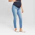Maternity Crossover Panel Jeggings - Isabel Maternity By Ingrid & Isabel Medium Wash