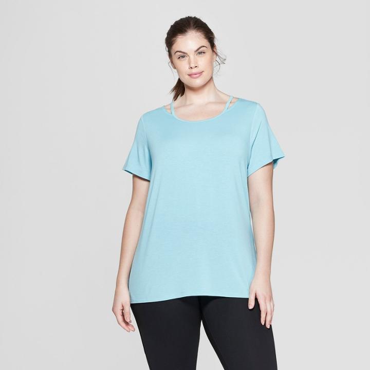 Women's Plus Size T-shirt - C9 Champion Aqua (blue)