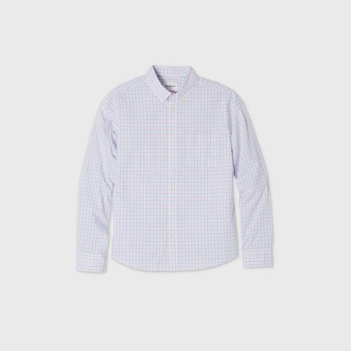 Men's Untucked Slim Fit Button-down Shirt - Goodfellow & Co Peach