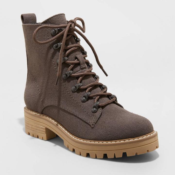 Women's Parker Combat Boots - Universal Thread Gray