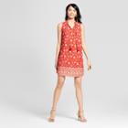 Women's Floral Print Shift Dress With Tassels - Xhilaration Red