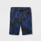 Boys' Pull-on Jean Shorts - Art Class Black/navy Tie-dye