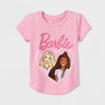 Toddler Girls' Barbie Printed T-shirt - Pink