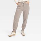 Women's High-rise Fleece Jogger Pants - Universal Thread Gray
