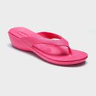 Women's Splash Molded Wedge Flip Flop Sandals - Okabashi Pink