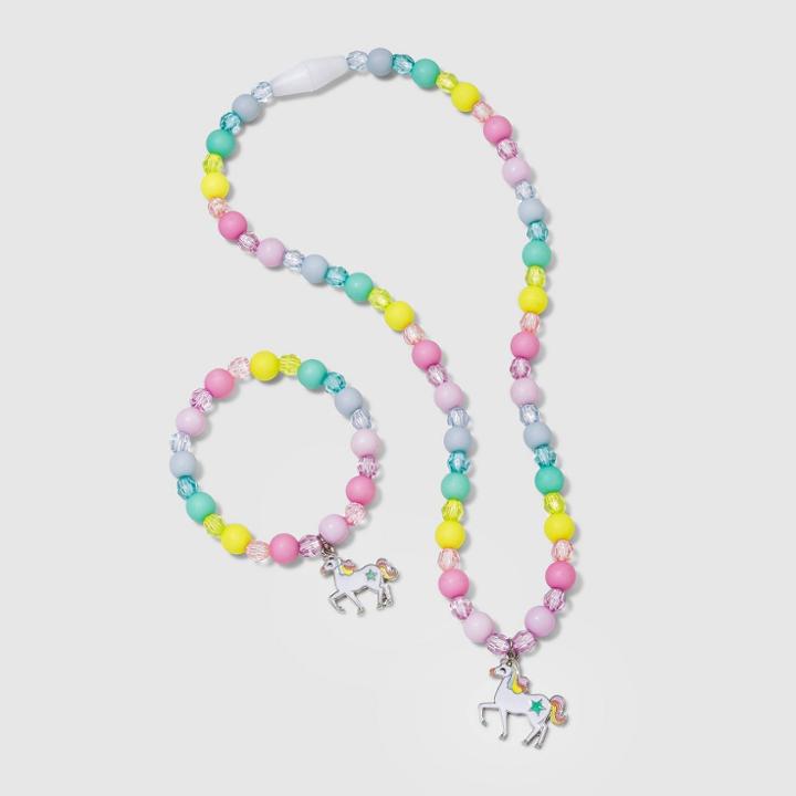 Toddler Girls' Unicorn Necklace And Bracelet Set - Cat & Jack