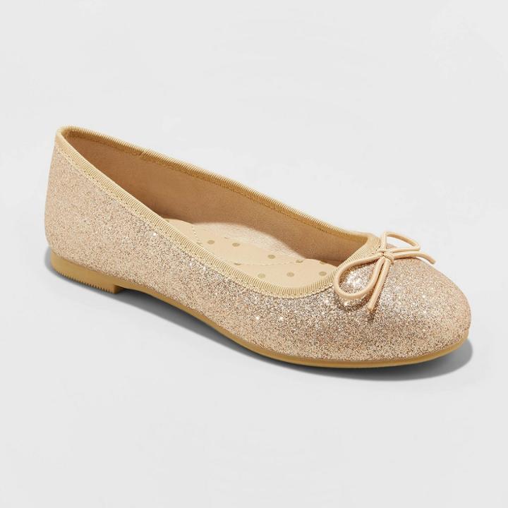 Girls' American Girl Lunea Ballet Flats - Cat & Jack Bright Gold