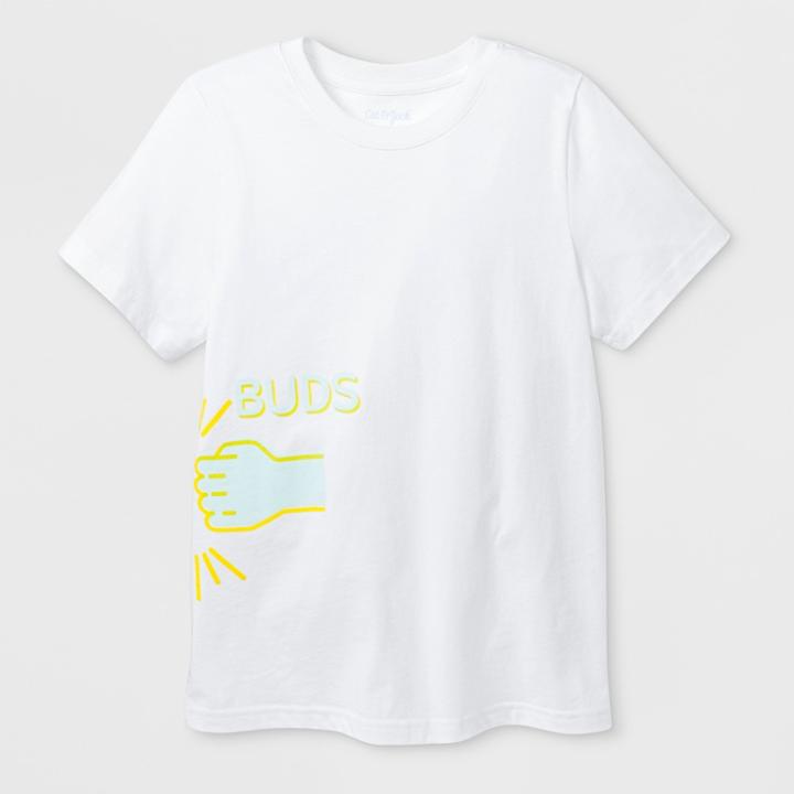 Kids' Short Sleeve 'buds' Graphic T-shirt - Cat & Jack White Xl, Kids Unisex