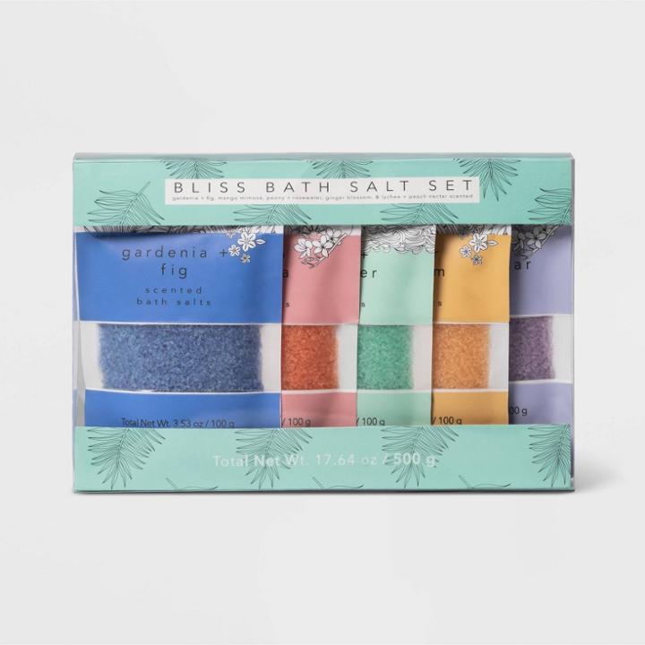 Bliss Bath Salt Set - 17.64oz - 5pc - Target Beauty