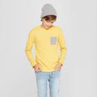 Boys' Long Sleeve Heathered T-shirt - Cat & Jack Yellow