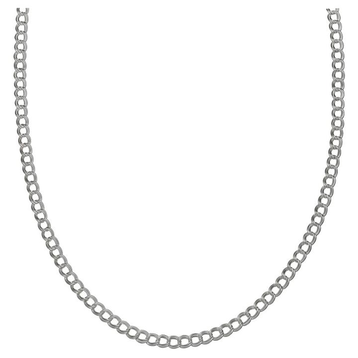 Target Women's Double Twist Oval Chain In Sterling Silver - Gray