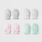 Baby Girls' 4pk Mittens - Cloud Island Pink One Size, Girl's