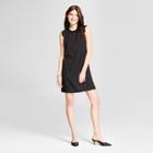 Eclair Women's Ruffle Detail Shift Mini Dress - Clair Black