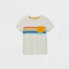 Toddler Boys' Rainbow Striped Pocket Short Sleeve T-shirt - Cat & Jack