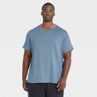 Men's Big & Tall Short Sleeve Performance T-shirt - All In Motion Blue Gray