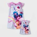 Toddler Girls' 2pc My Little Pony 'doll & Me' Nightgown - Purple