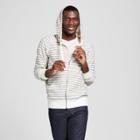 Men's French Terry Full Zip Long Sleeve Hooded Overcoat - Goodfellow & Co Masonry Gray
