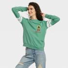 Women's Bob Marley Varsity Graphic Sweatshirt - Green