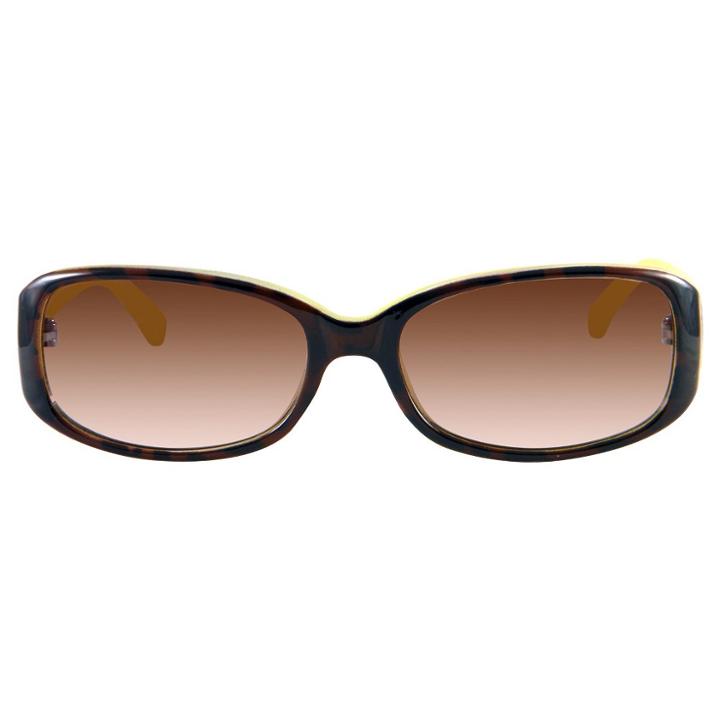 Outlook Eyewear Women's Rectangle Sunglasses - Tortoise (green)