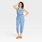 Women's Sleeveless Jumpsuit - Knox Rose Blue