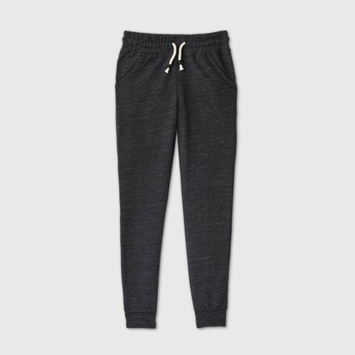 Girls' Cozy Fleece Jogger Pants - Cat & Jack Black